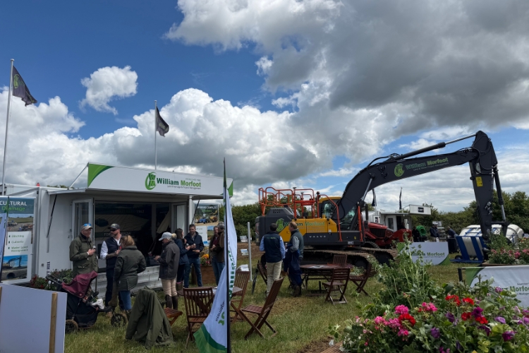 William Morfoot Ltd stand at the Cereals 2026 event features a land drainage demonstration area