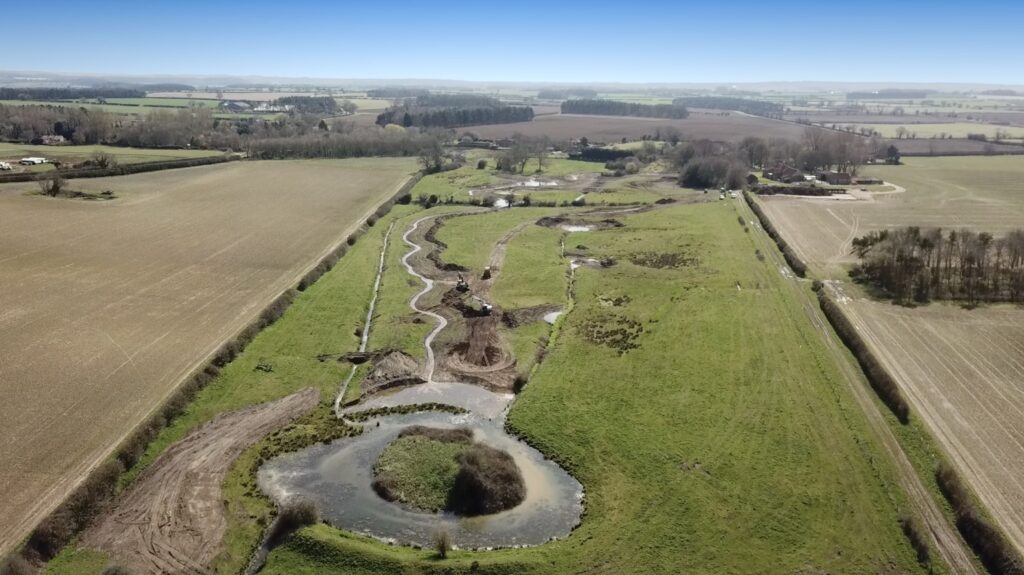Floodplain re-wetting works helping to restore natural hydrological processes