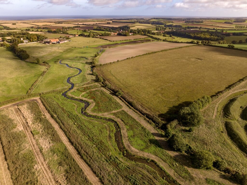 Restored river corridor creating a lasting environmental legacy within a productive rural landscape